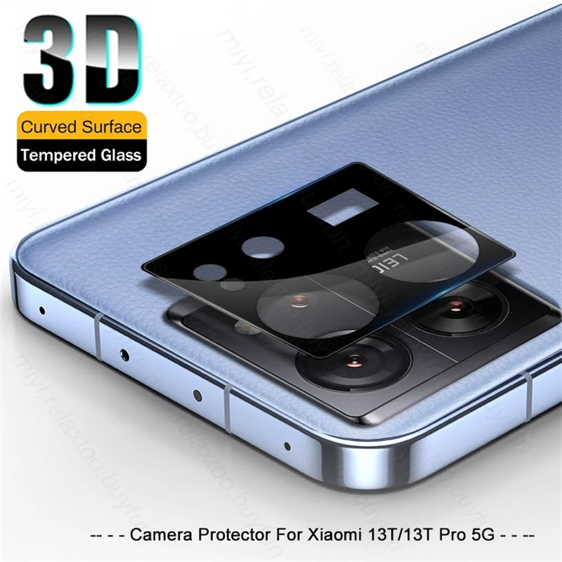 3D Išlenkti Kamera Raštas Grūdinto Stiklo Objektyvo Dangtelis Xiaomi 13T Pro 5G Coque Fundas Xiaomi13T Xiomi Xiaomy Mi13T Mi 13 T Pro