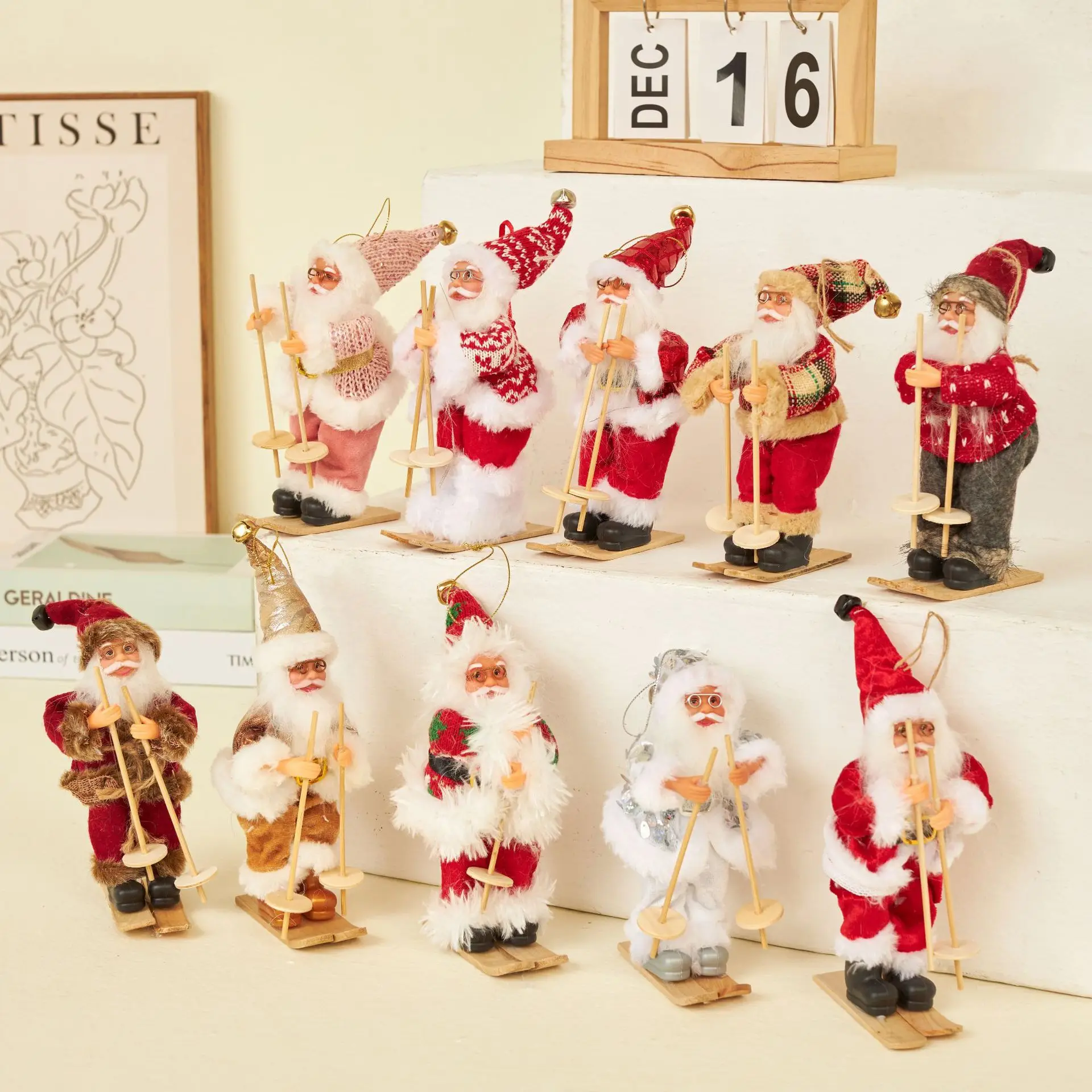 Didmeninė Kalėdų Dekoracijas Navidad Papuošalai Kalėdų Senelio Lėlės Dovanos, Žaislai Amatų Kalėdų Santa Claus
