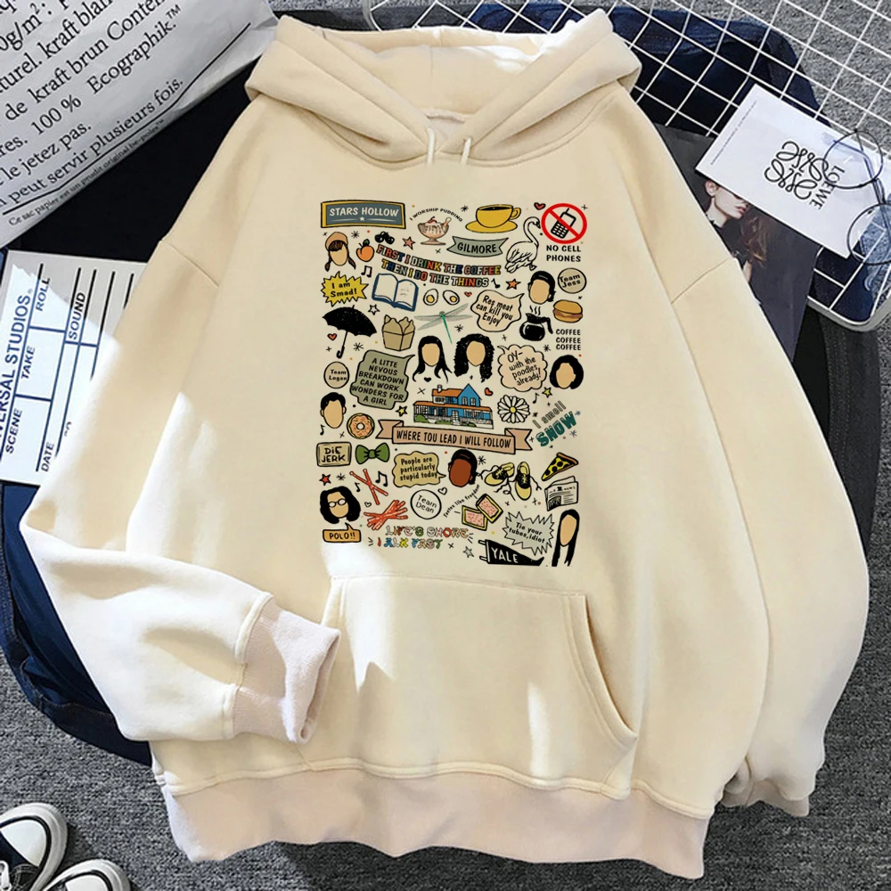 Gilmore Girls hoodies moterų prakaito y2k anime moterų drabužių streetwear tracksuit