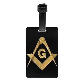 Aukso Freemason Logotipą, Bagažo Žymeklis Užsakymą, Masinu Mason Bagažo Žymeklių Privatumo Padengti ID Etiketė