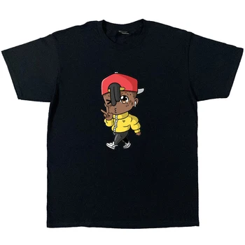 Hip-Hop Reperis Lil Kūdikių Marškinėliai Vyrams 90-ųjų Derliaus Grafinis Tee Marškinėliai Šukuotinės Medvilnės trumpomis Rankovėmis marškinėliai Streetwear Harajuku Unisex