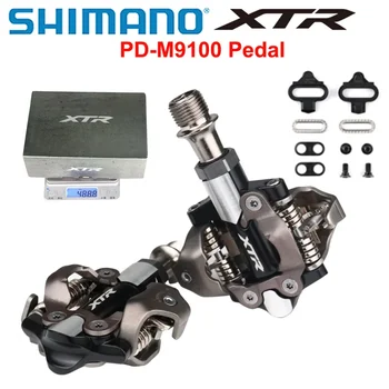 SHIMANO XTR PD M9100 MTB kalnų dviratis dviračio pedalus ciklo savaiminio fiksavimo spyna pedalo deore XTR pedalai su SM-SH51 SM-SH56